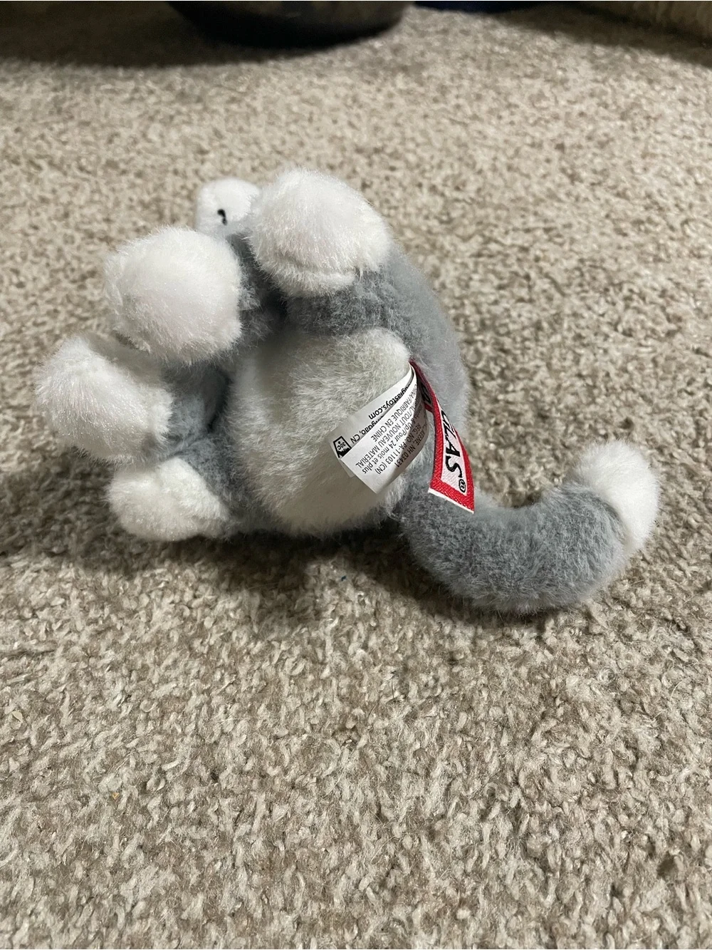 Douglas Cuddle Toys 6” Mini Gray Cat Plush Toy - No Collar